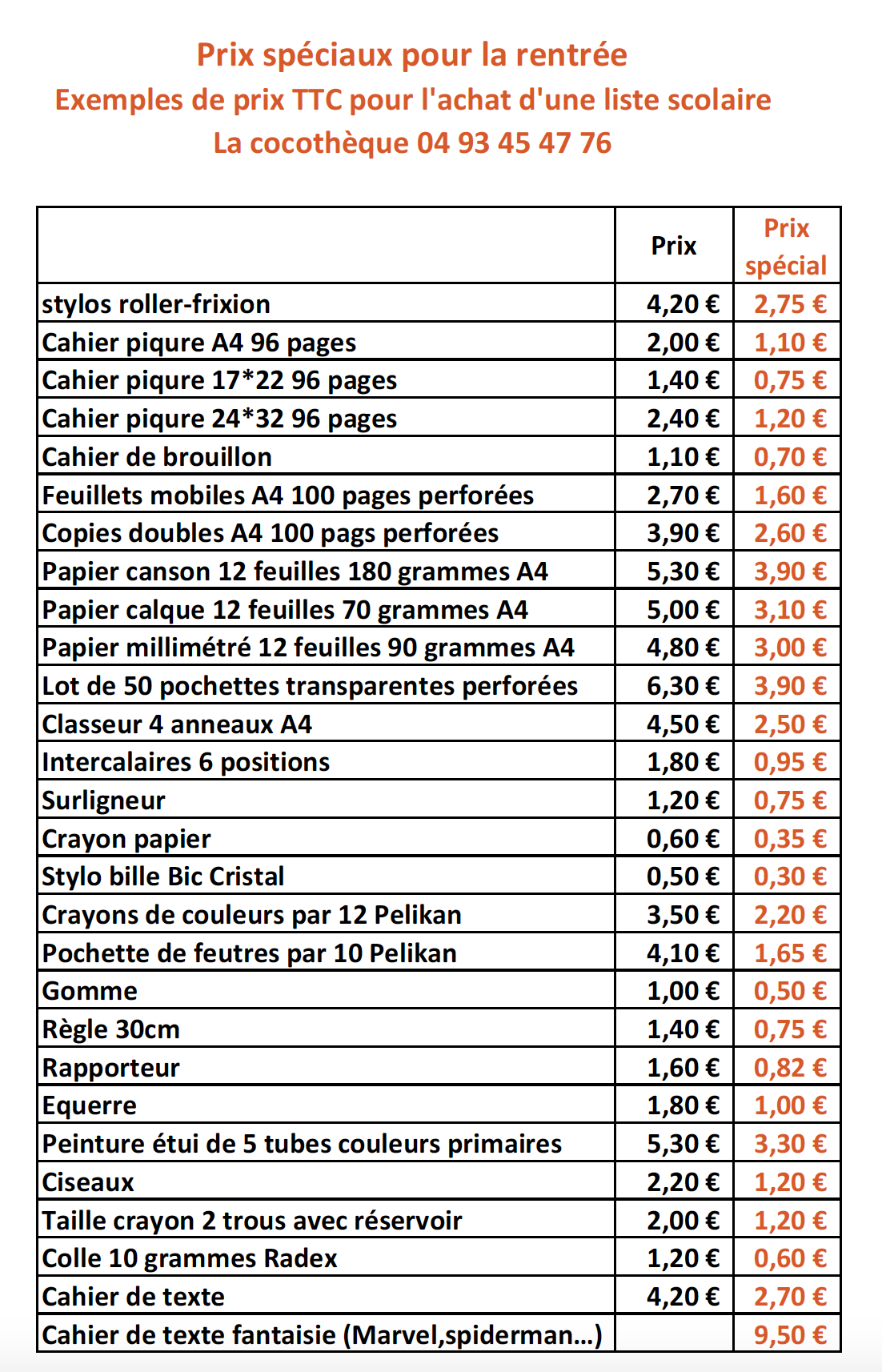 LIVRETS SCOLAIRES